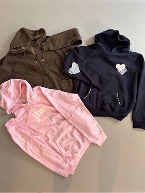 Hooded Sweatshirts Bundle of 3 for one great price!- Pink, Brown & Navy